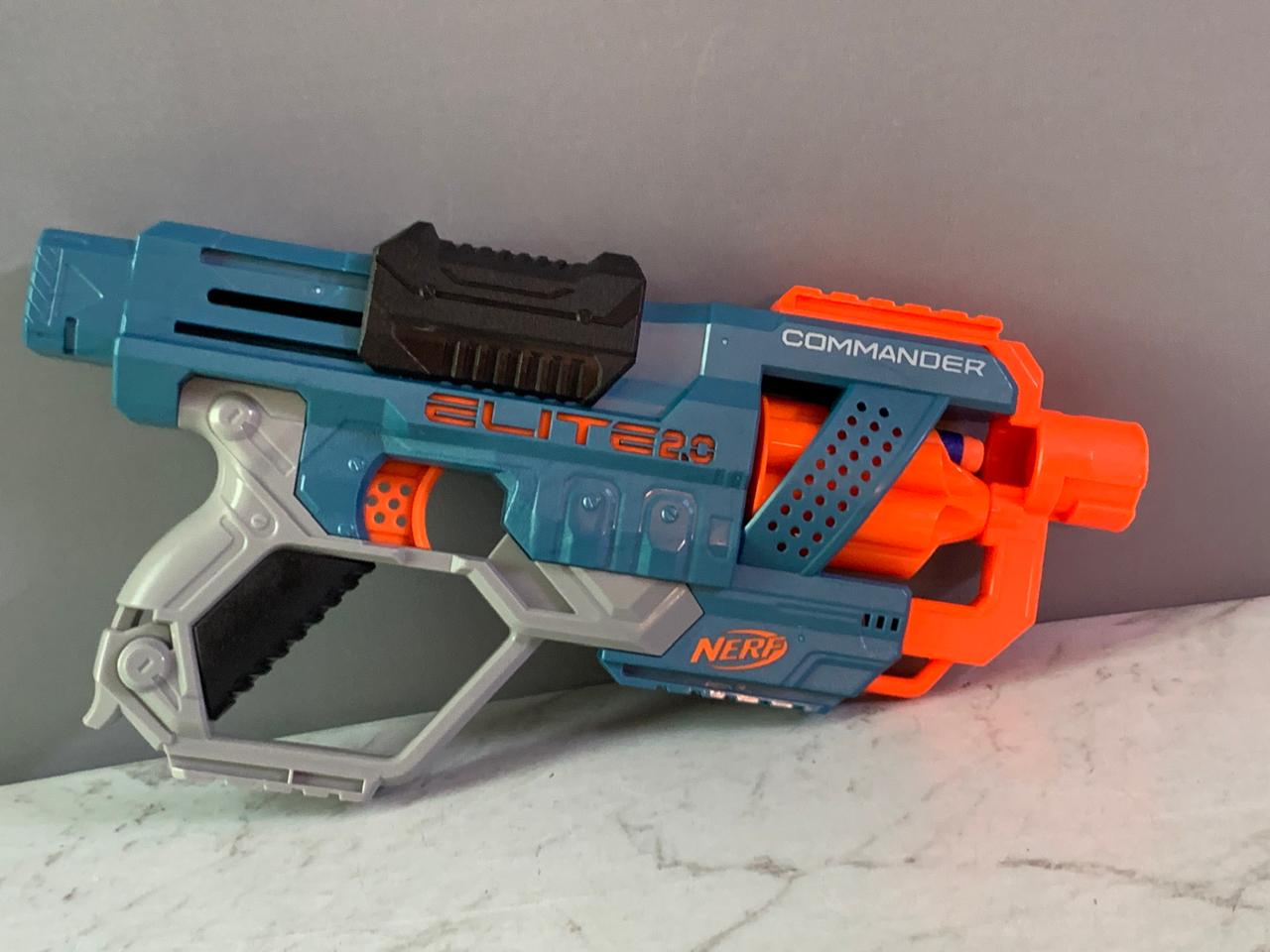 NERF Elite 2.0 Commander RD-6 Dart Blaster(with 2 darts)(Rs 250 advance)