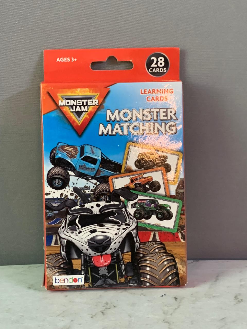 Bendon Monster Jam Monster Matching Learning Cards.