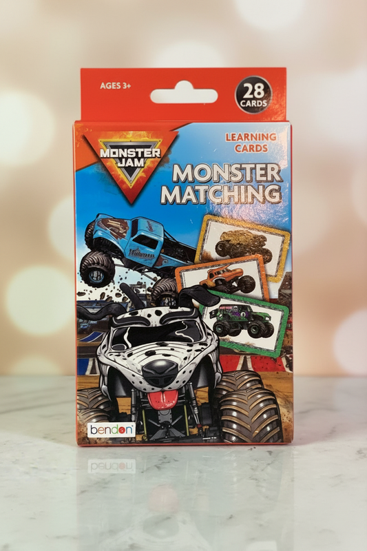 Bendon Monster Jam Monster Matching Learning Cards.