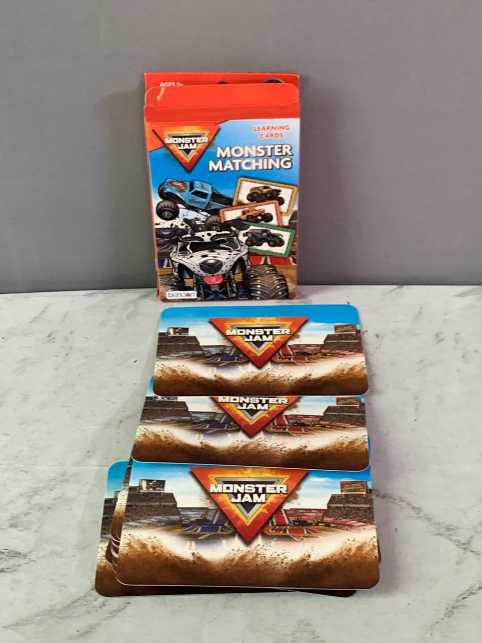 Bendon Monster Jam Monster Matching Learning Cards.