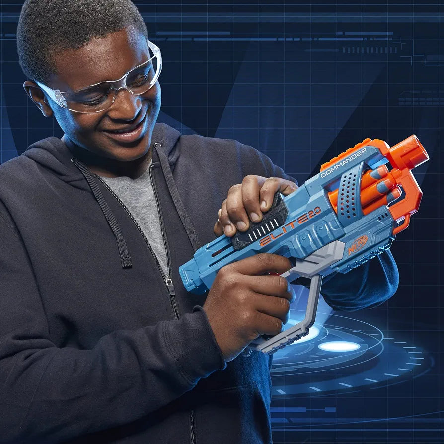 NERF Elite 2.0 Commander RD-6 Dart Blaster(with 2 darts)(Rs 250 advance)