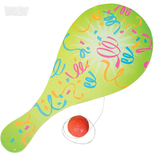 Neon Paddle Ball Game.