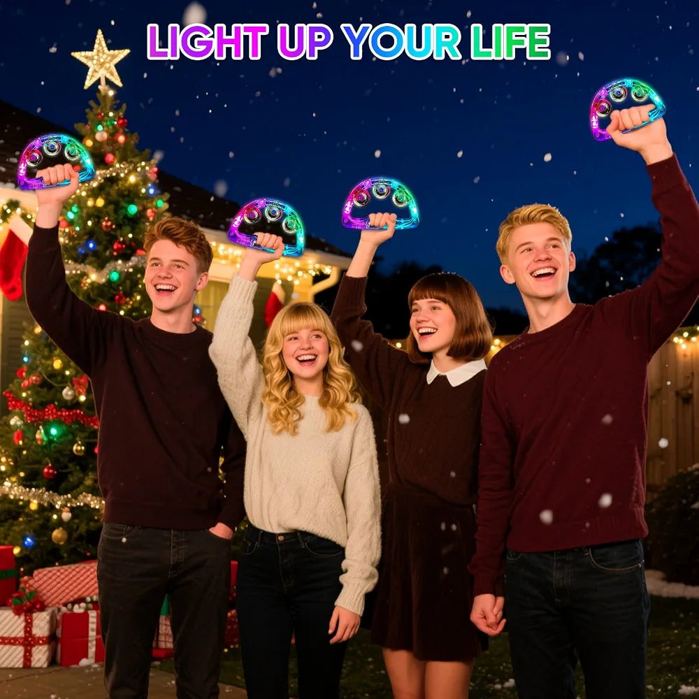 Flashing Tambourine Led Light Up Sensory Toy.
