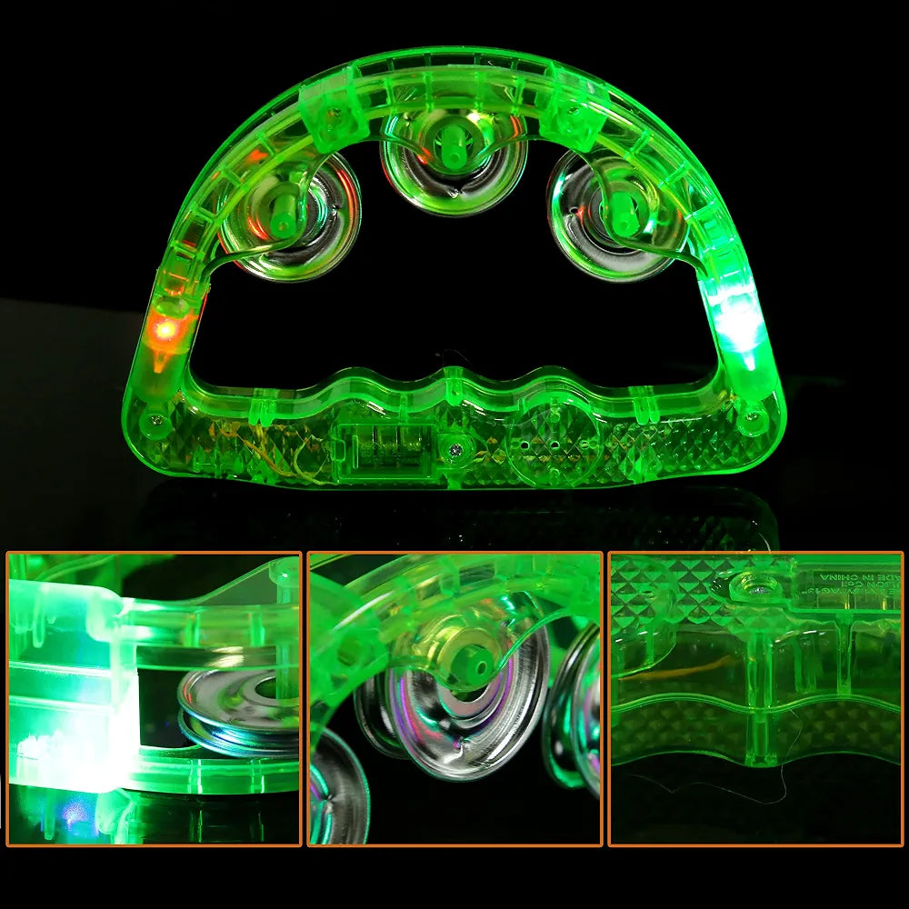 Flashing Tambourine Led Light Up Sensory Toy.