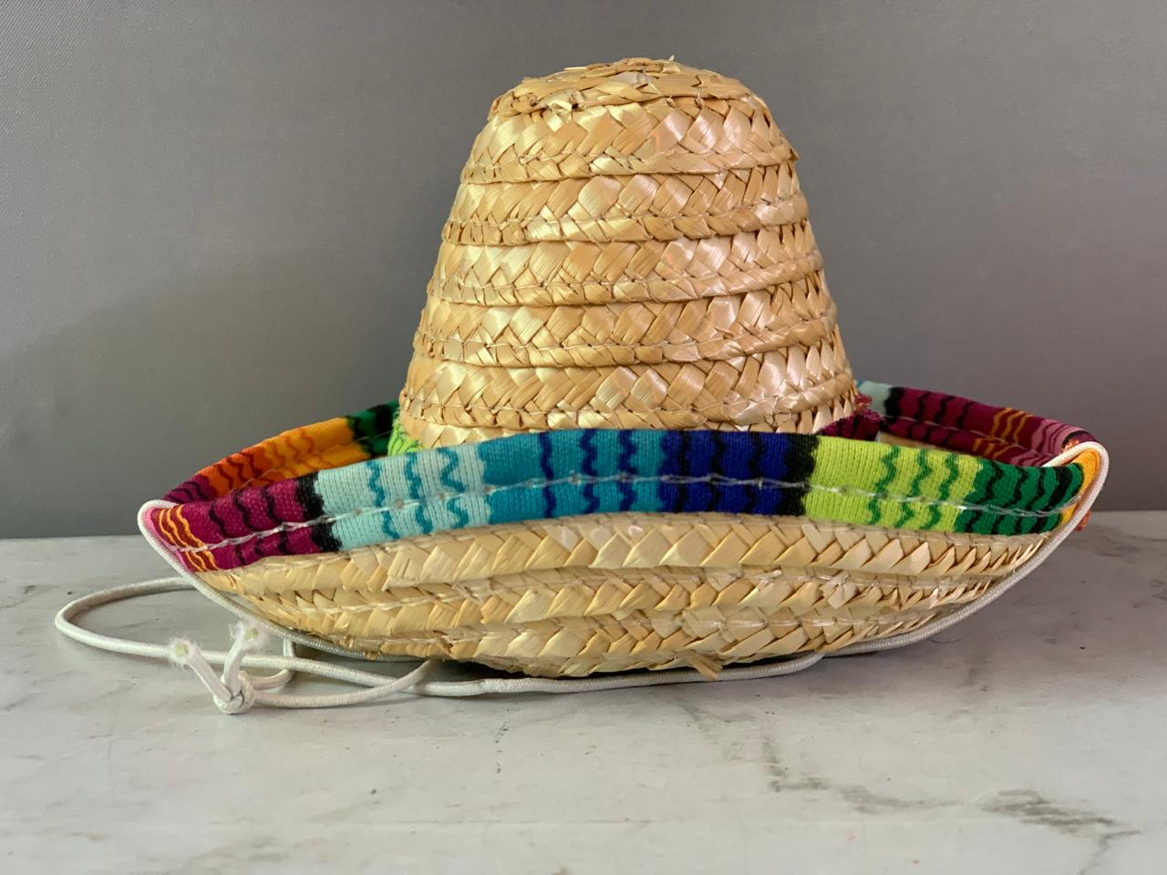 Mini Straw Sombrero Party Hat.