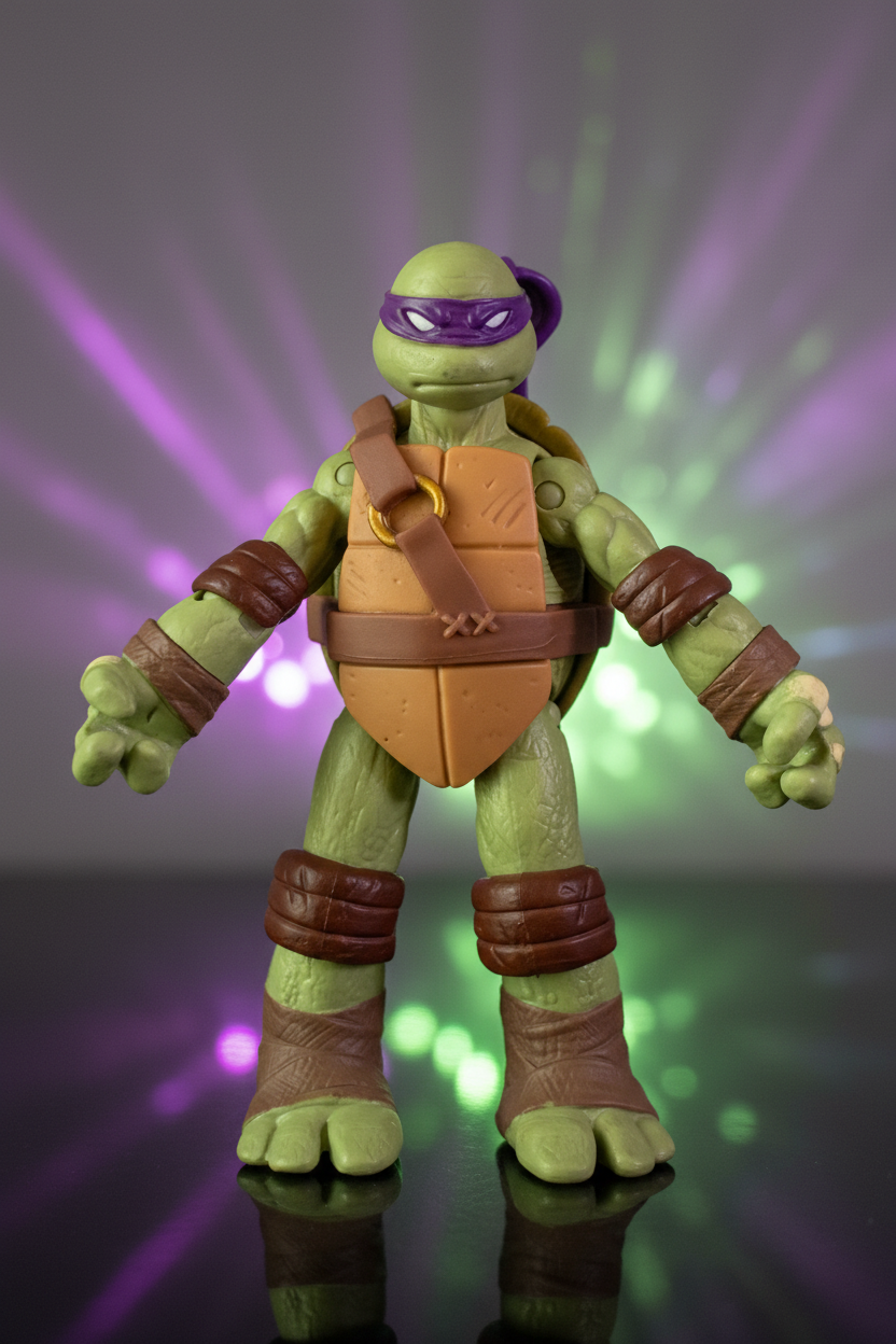 Teenage Mutant Ninja Turtles Nickelodeon Battle Shell Donatello Action Figure.