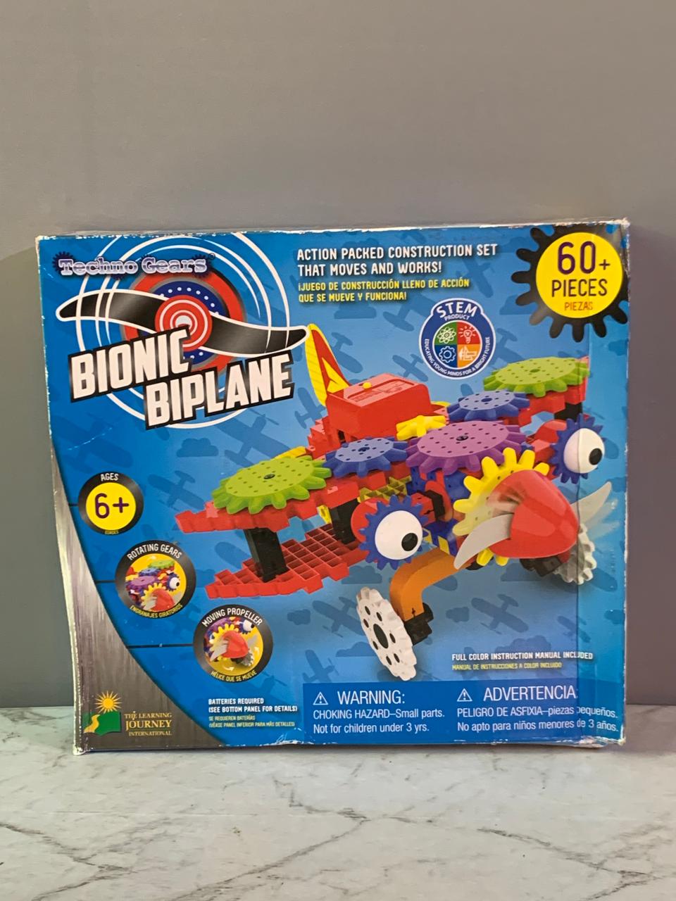 Learning Journey Bi Techno Gears Bionic Biplane Set. (Bxl-107) (Rs 300 advance)