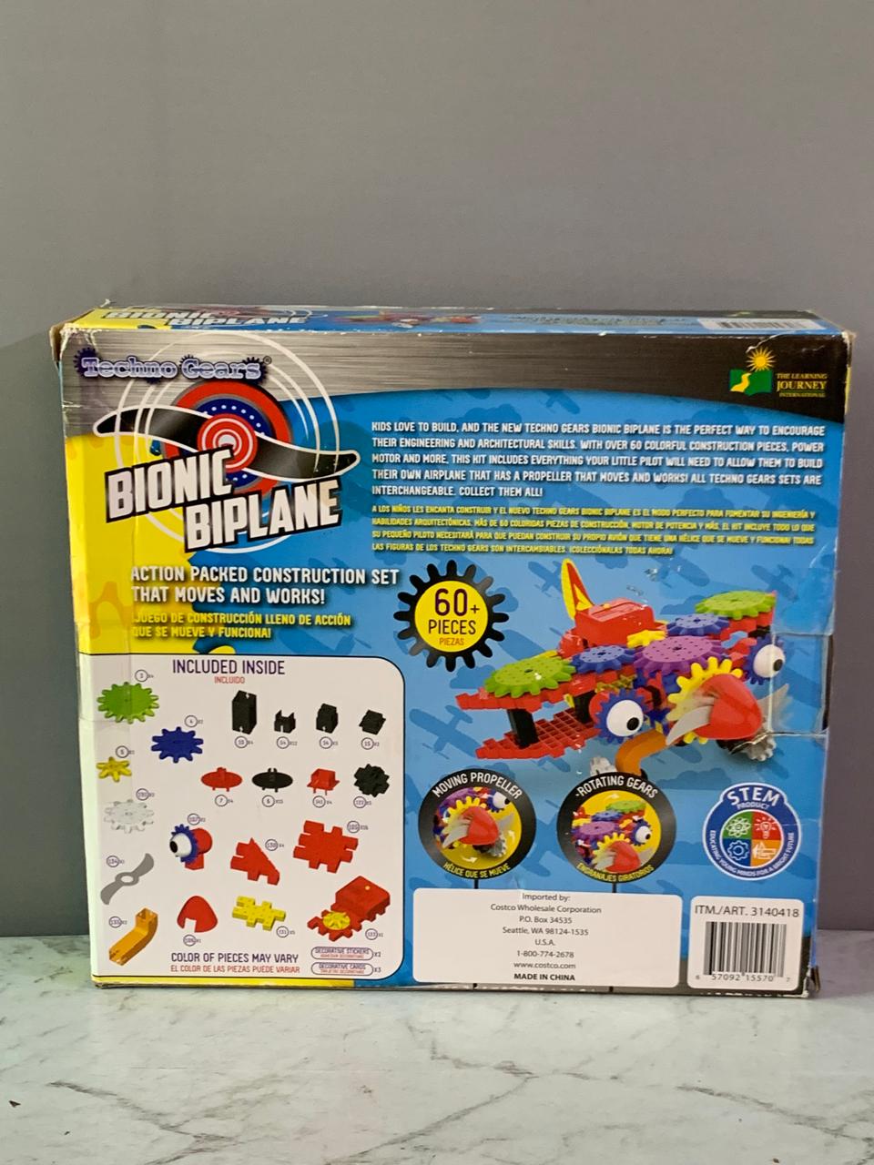 Learning Journey Bi Techno Gears Bionic Biplane Set. (Bxl-107) (Rs 300 advance)