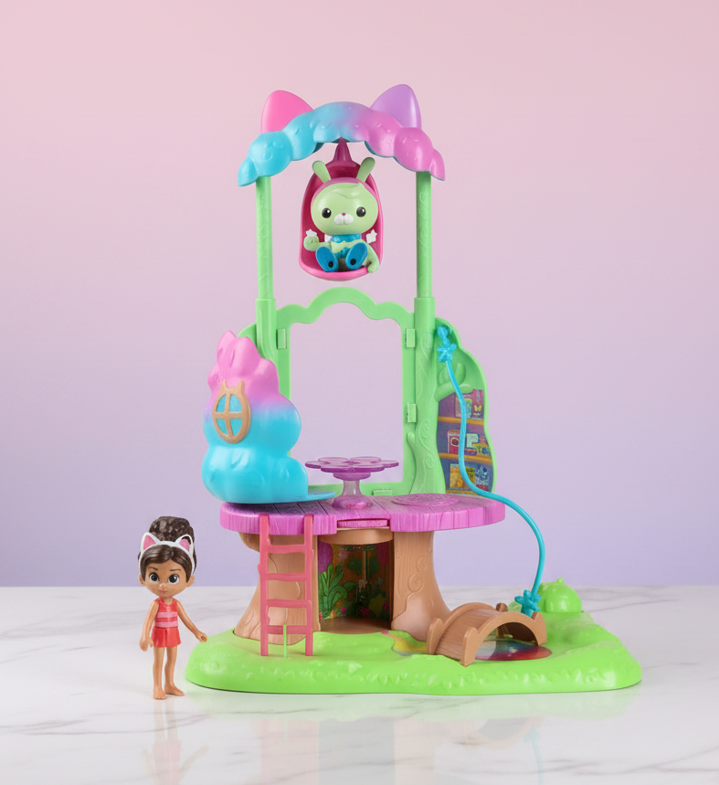 Gabby's Dollhouse Kitty Fairy's Garden Treehouse Playset. (Rs 250 advance)
