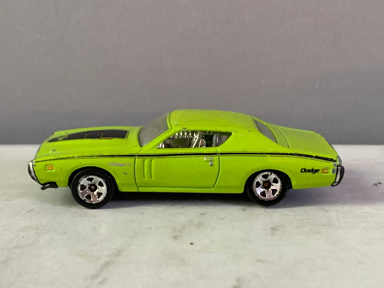 Hot Wheels New Models, Green '71 Dodge Charger.