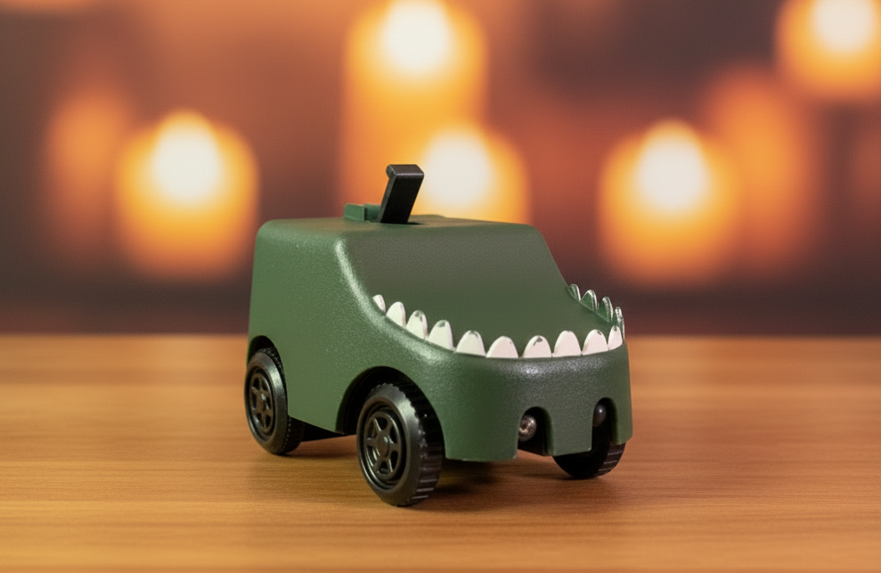 Dino Transform Spin Car. (Rs 250 advance)