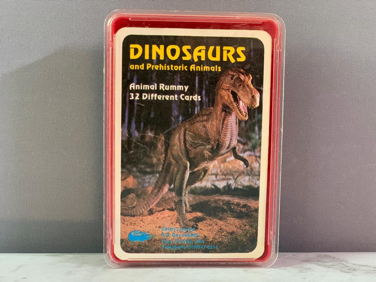 Safari Ltd Dinosaurs and Prehistoric Animals Animal Rummy Card Game.(28 cards) (Rs 200 advance)