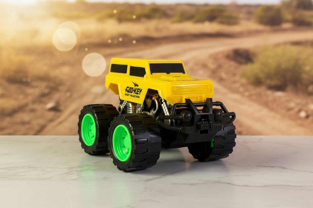 Atoz Hotrodz Monster Truck Yellow SUV. (Rs 150 advance)