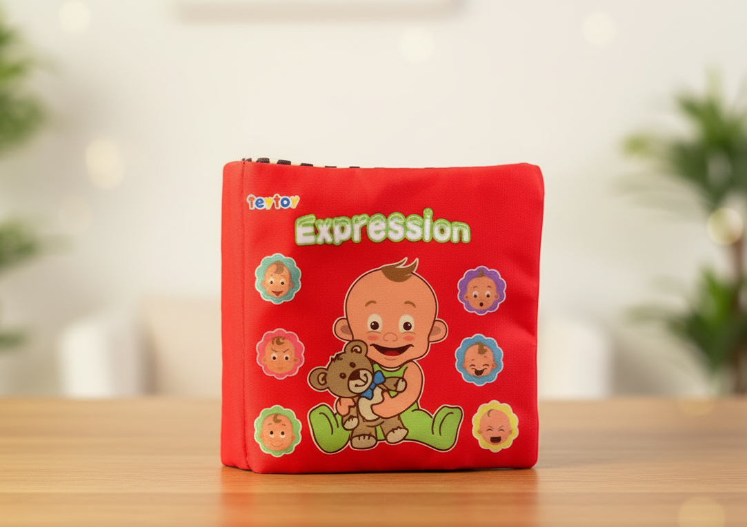 Teytoy "Expression" Soft Fabric Baby Cloth Book.