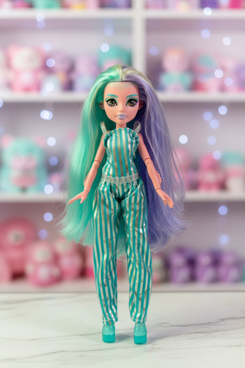 Monster High Skulltimate Secrets Series 2: Fearidescent Lagoona Blue Doll.
