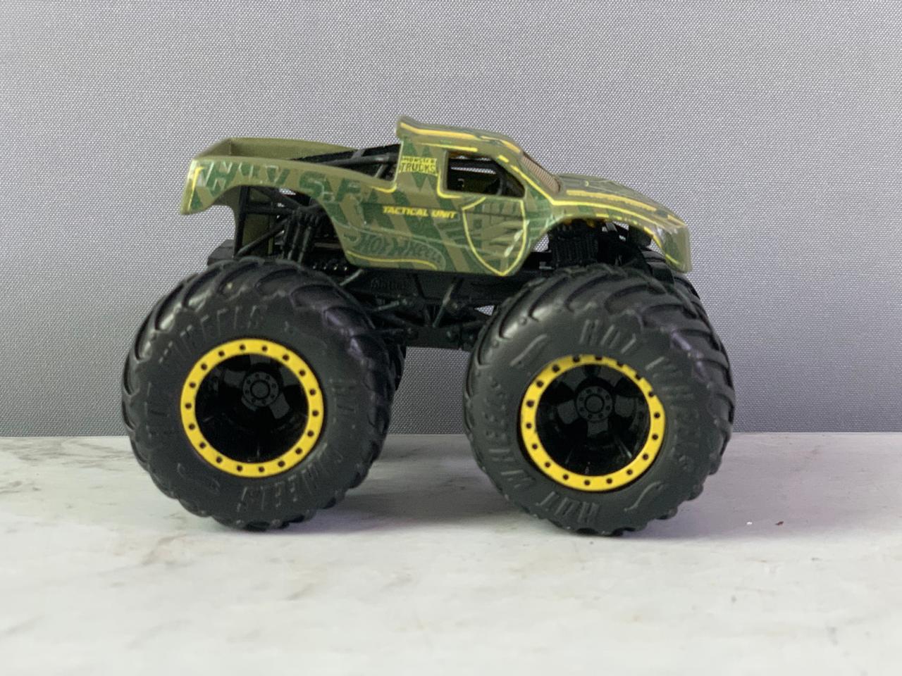 Hot Wheels 1:64 scale H.W.S.F. Tactical Unit Monster Truck.
