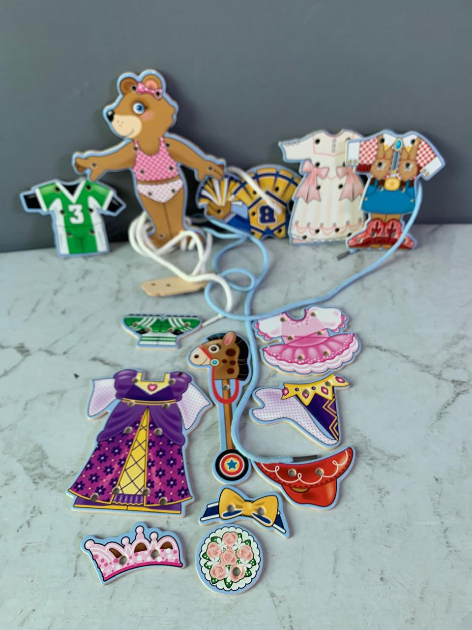 Melissa & Doug Deluxe Lacing Bear Dress-Up.