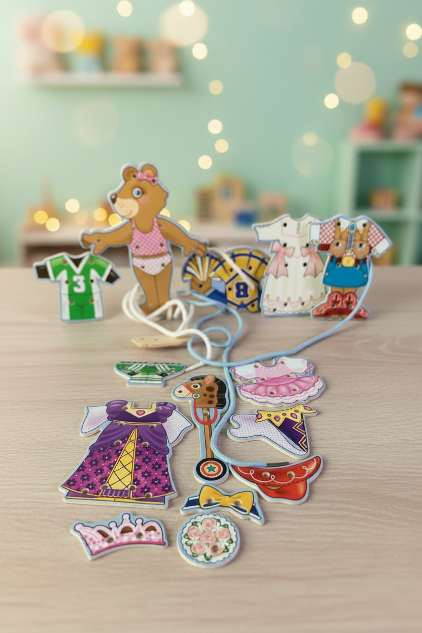 Melissa & Doug Deluxe Lacing Bear Dress-Up.