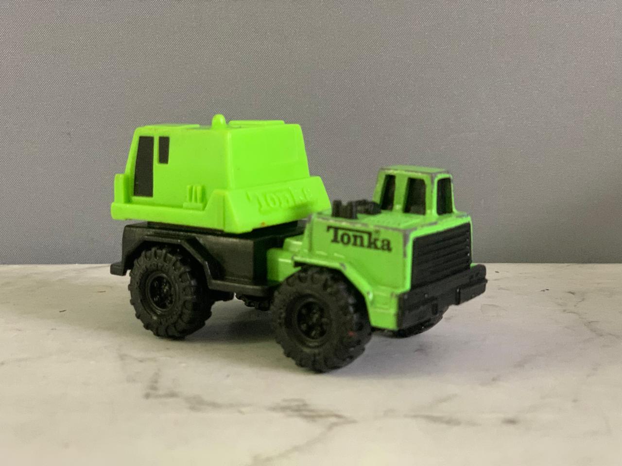 Tonka Mini Green Crane Truck.
