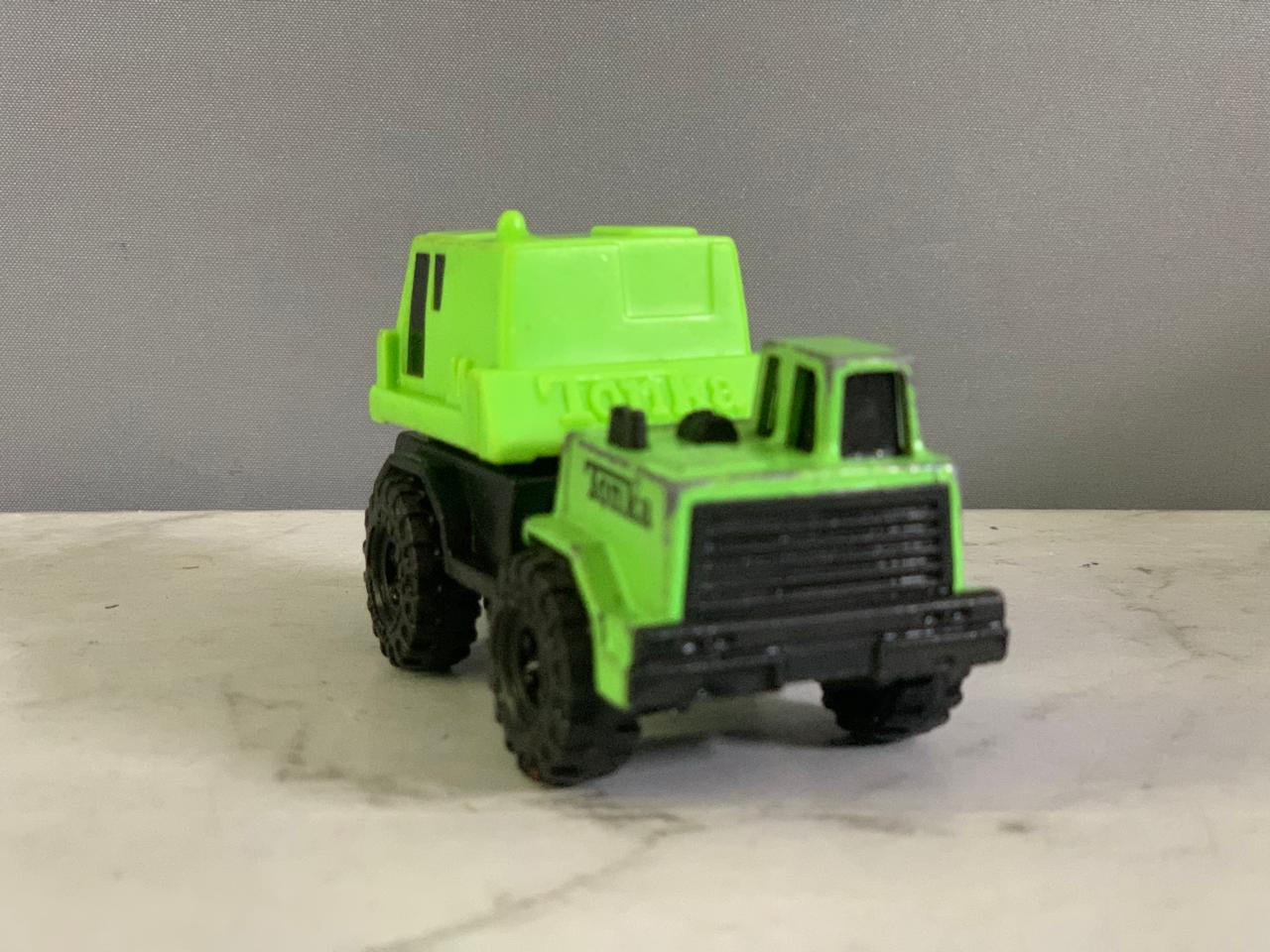 Tonka Mini Green Crane Truck.