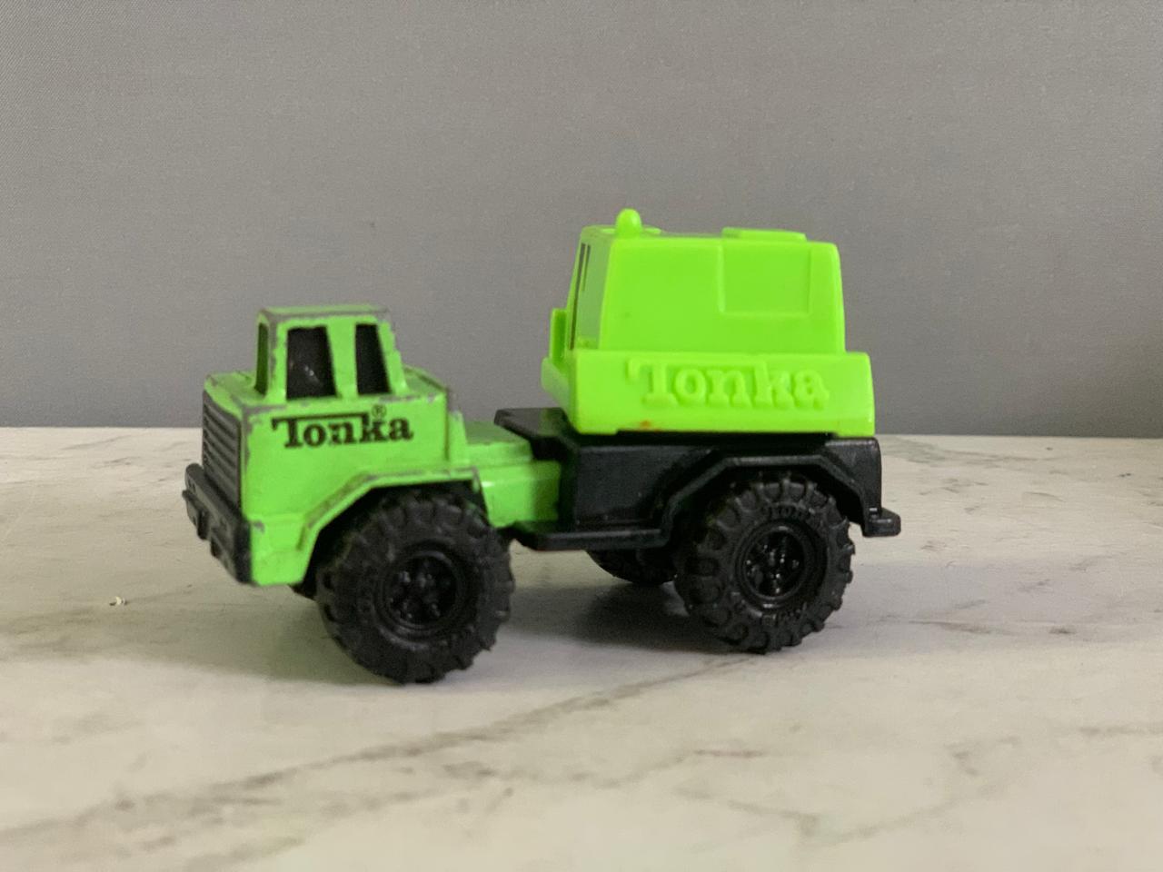 Tonka Mini Green Crane Truck.