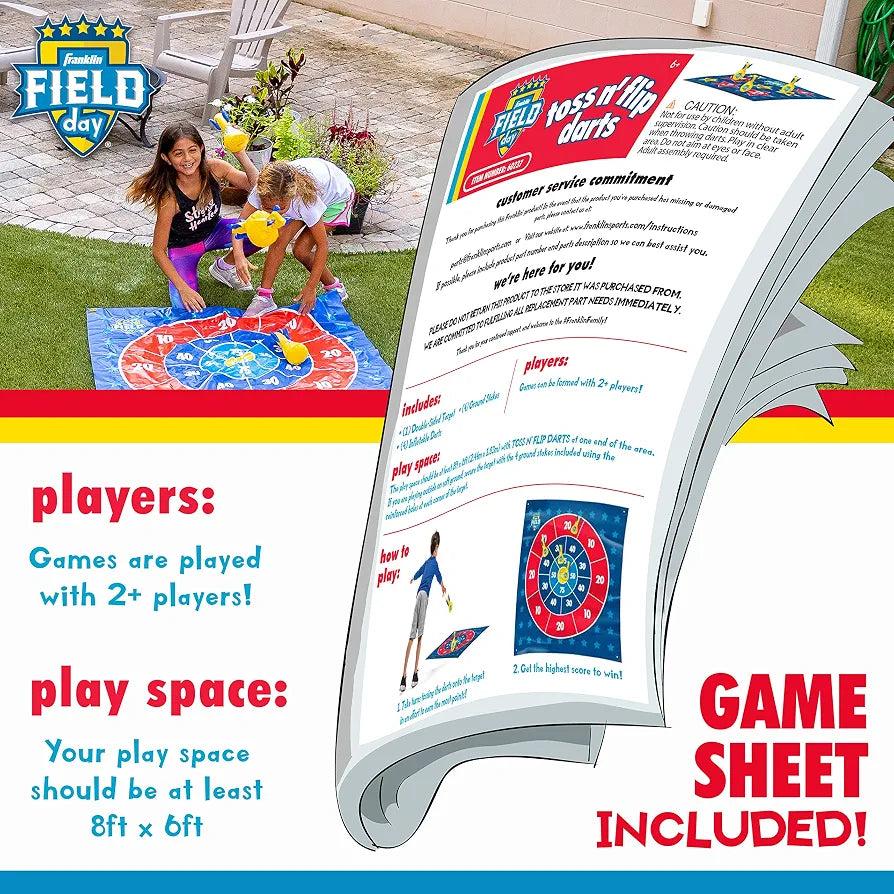Franklin Field Day Toss N' Flip Darts Game. (New) (Rs 300 advance)