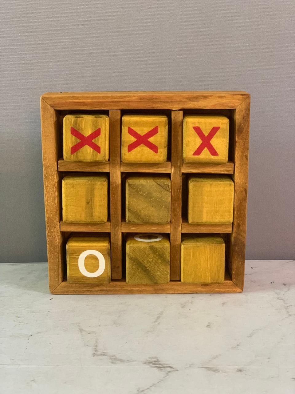 Wooden Tic Tac Toe. (Rs 200 advance)