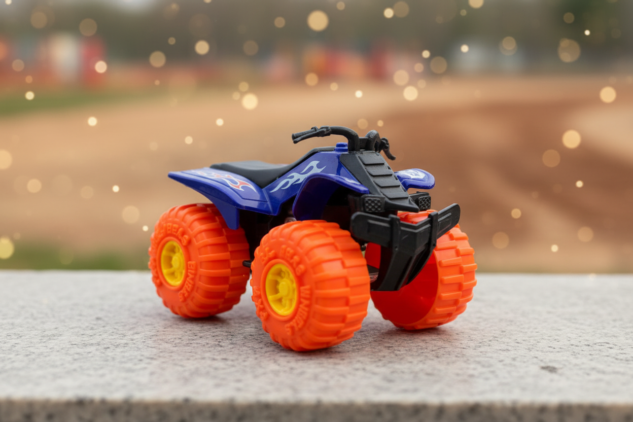 Greenbrier International's Turbo Wheels 4x4 ATV Quad Bike Toy.