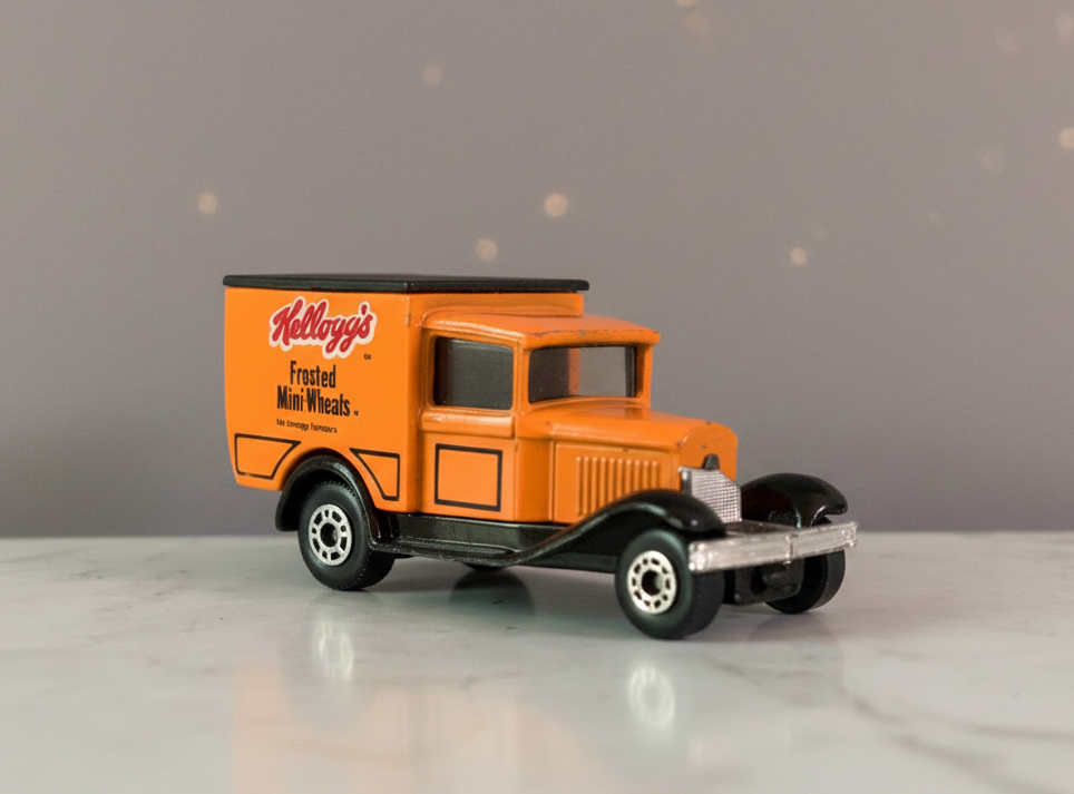Matchbox Ford Kellogg's Frosted Mini-Wheats Truck Toy.(must check video)