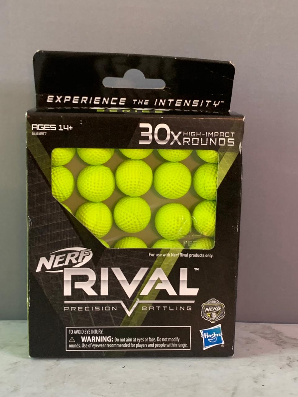 Nerf Rival 30 Round Edge Series Official Ball Dart Blaster Refill Pack.(Rs 250 advance)(New)