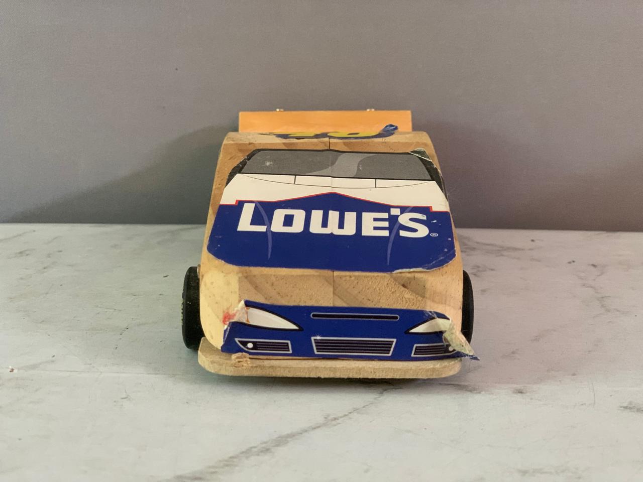 Lowe's Build and Grow No. 48 Jimmie Johnson NASCAR Race Car. (Rs 150 advance)