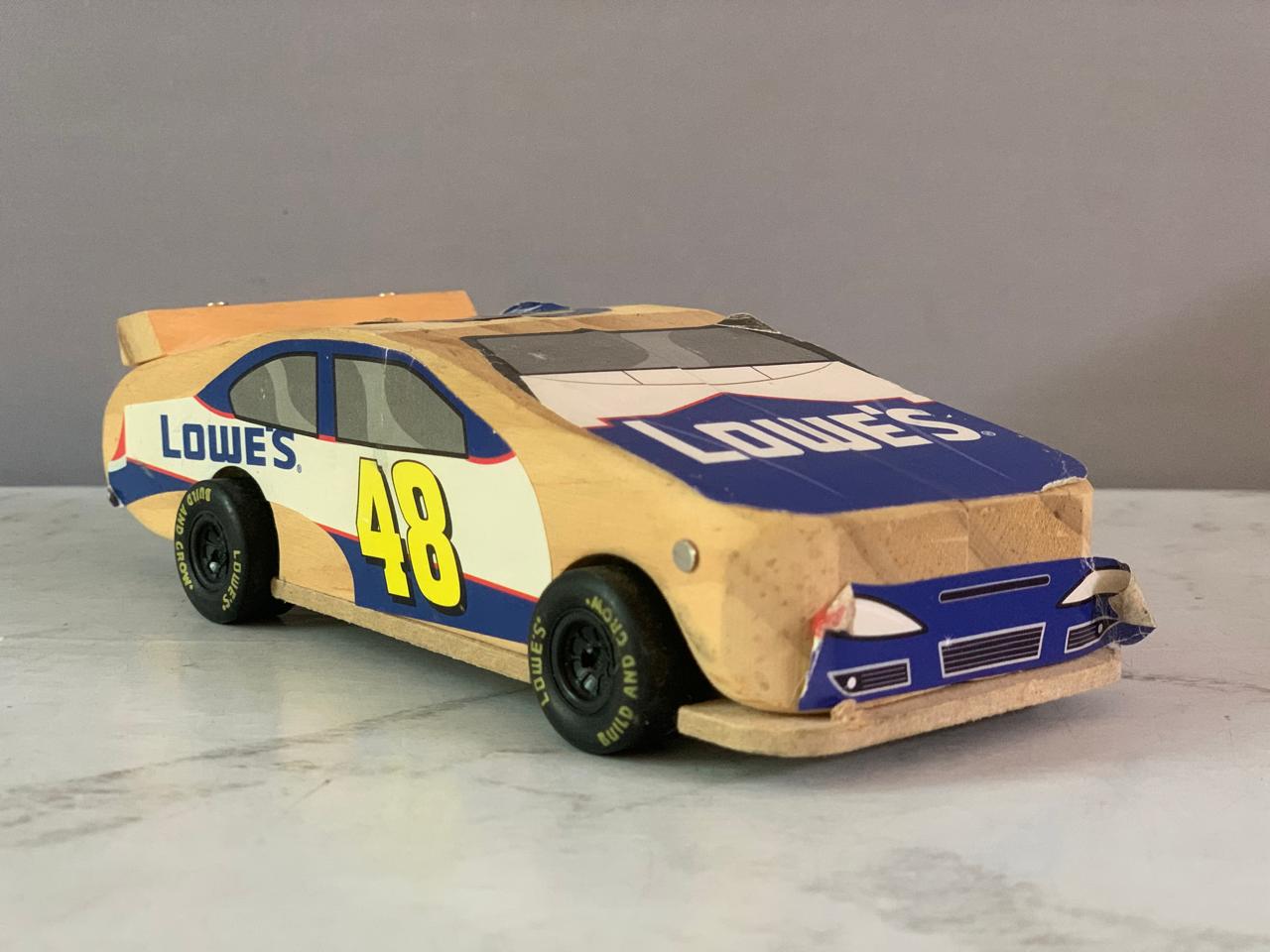 Lowe's Build and Grow No. 48 Jimmie Johnson NASCAR Race Car. (Rs 150 advance)