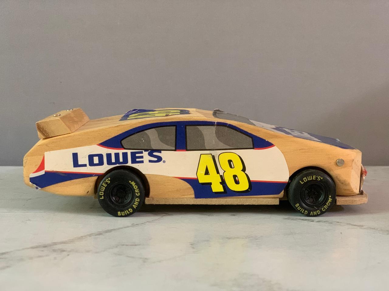 Lowe's Build and Grow No. 48 Jimmie Johnson NASCAR Race Car. (Rs 150 advance)