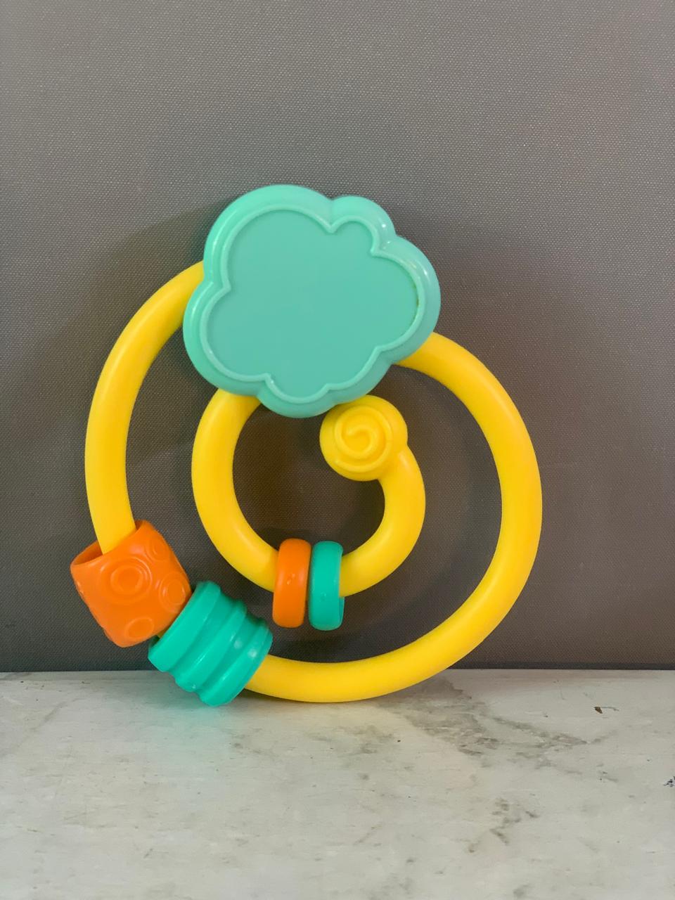 Bright Starts Grab & Spin Baby Rattle & Teether Toy.