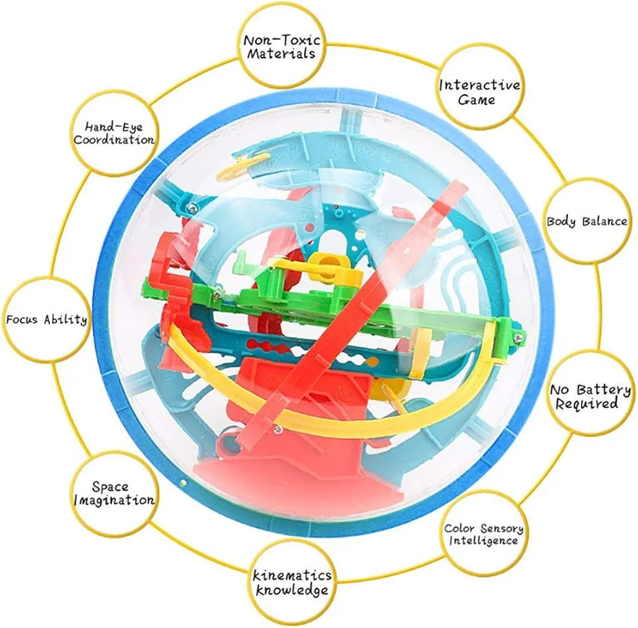 Intellect 3D Labyrinth Sphere UFO Maze Ball. (Rs 200 advance)
