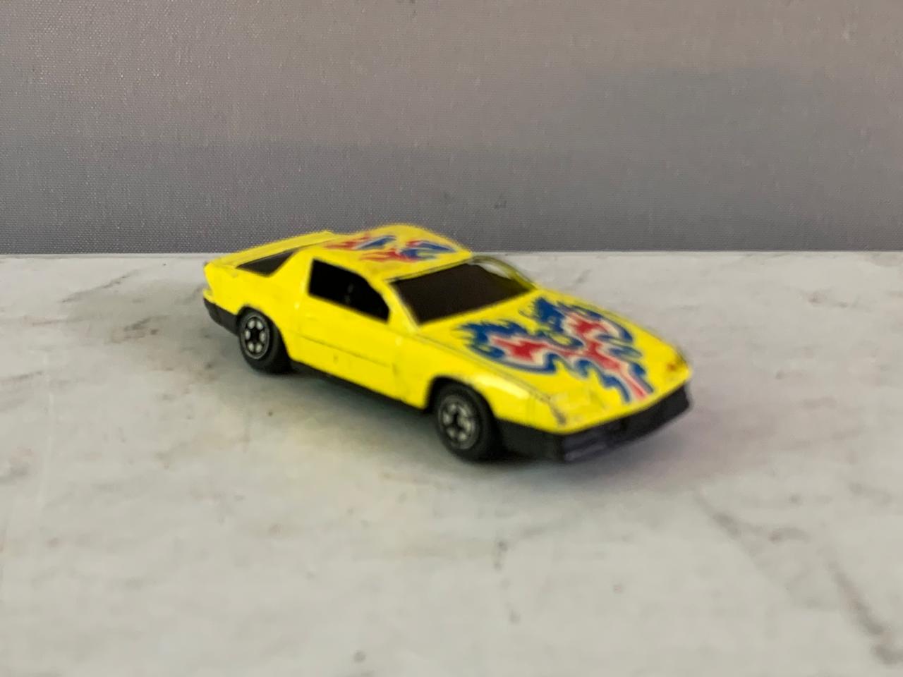 Yat Ming Yellow #21 Chevy Camaro No. 801 Die-Cast Toy Car.