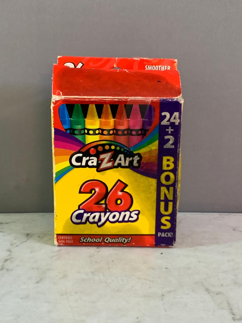 Cra-Z-Art School Quality 26-Count Crayons. (Rs 250 advance)