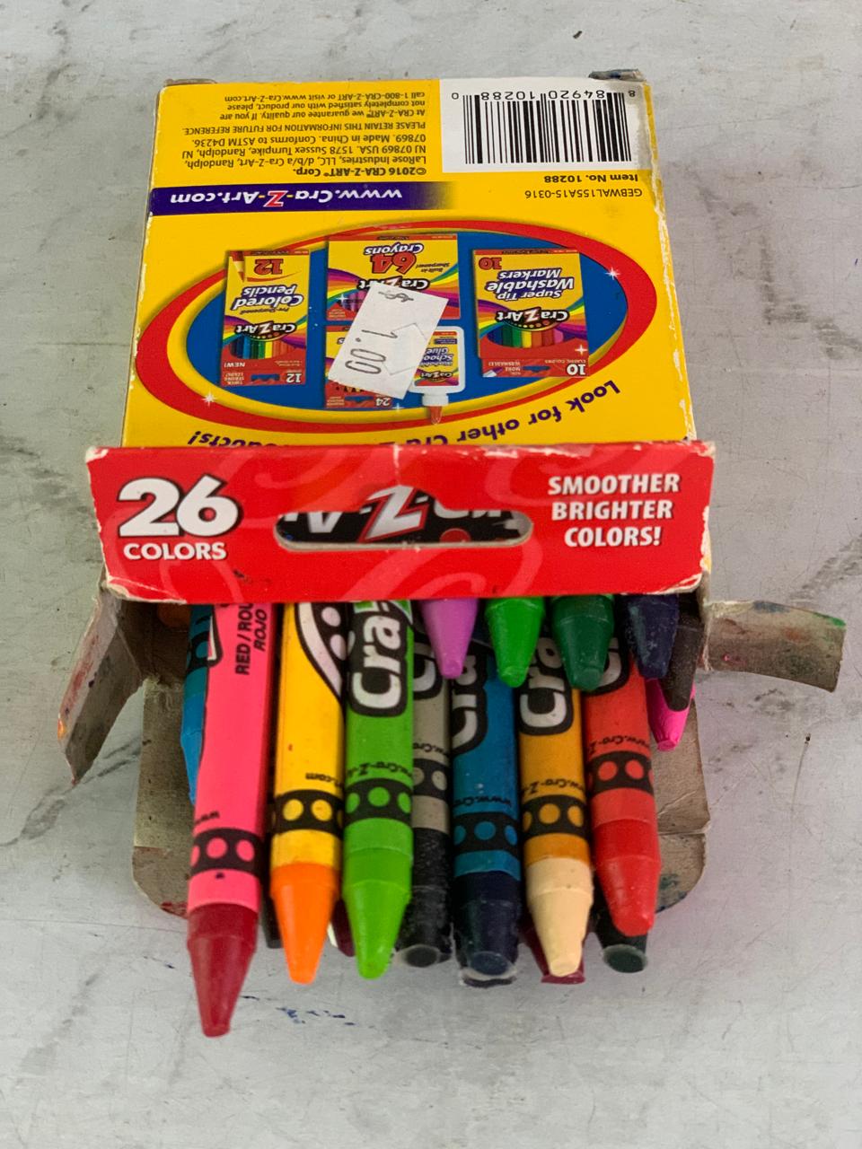 Cra-Z-Art School Quality 26-Count Crayons. (Rs 250 advance)