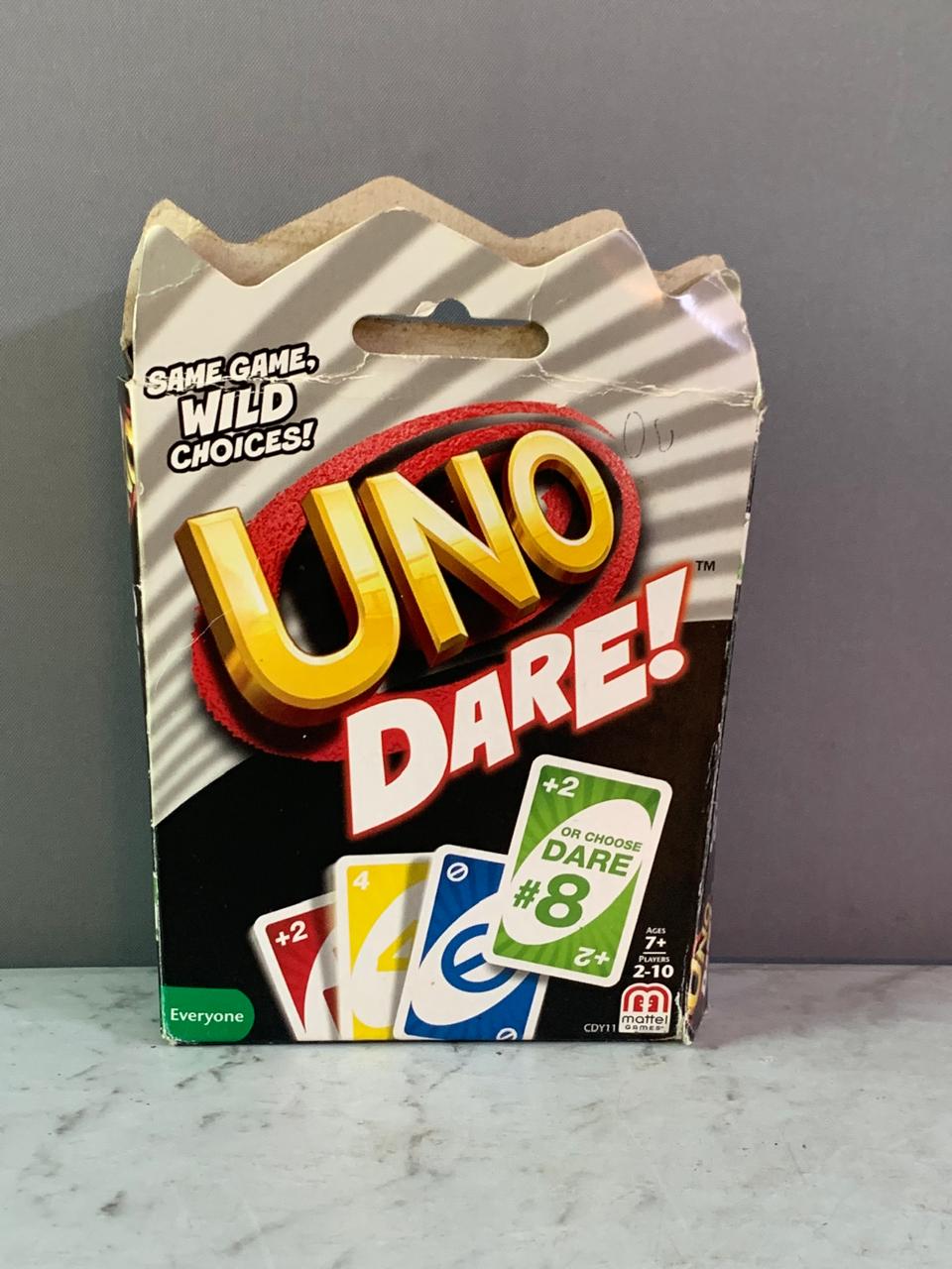 Mattel Store Uno Dare Game.(110 cards)(Rs 150 advance)