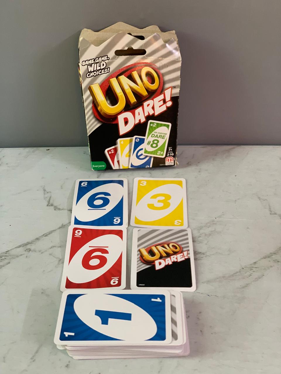 Mattel Store Uno Dare Game.(110 cards)(Rs 150 advance)