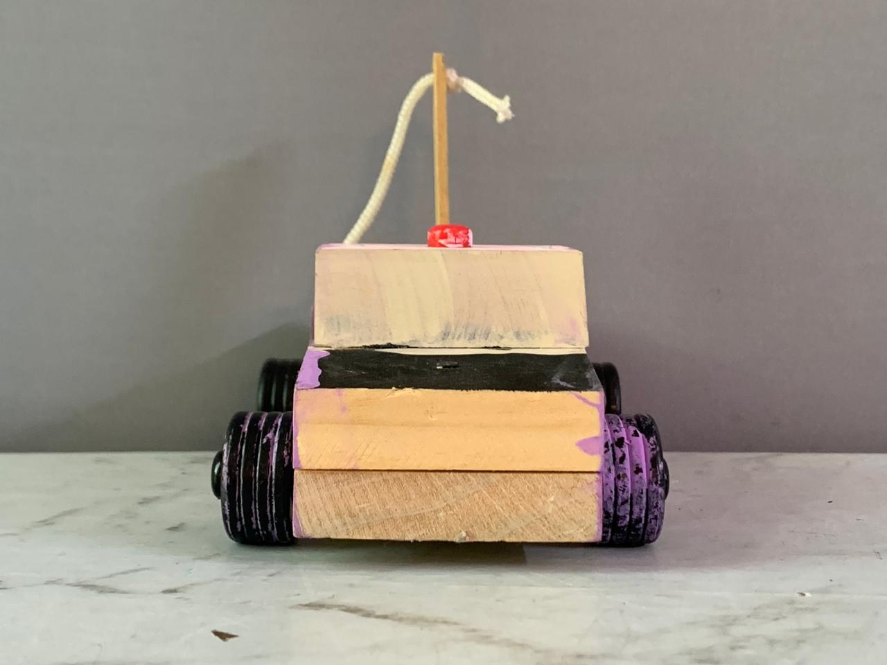 Wooden Toy Tow Truck. (Rs 100 advance)