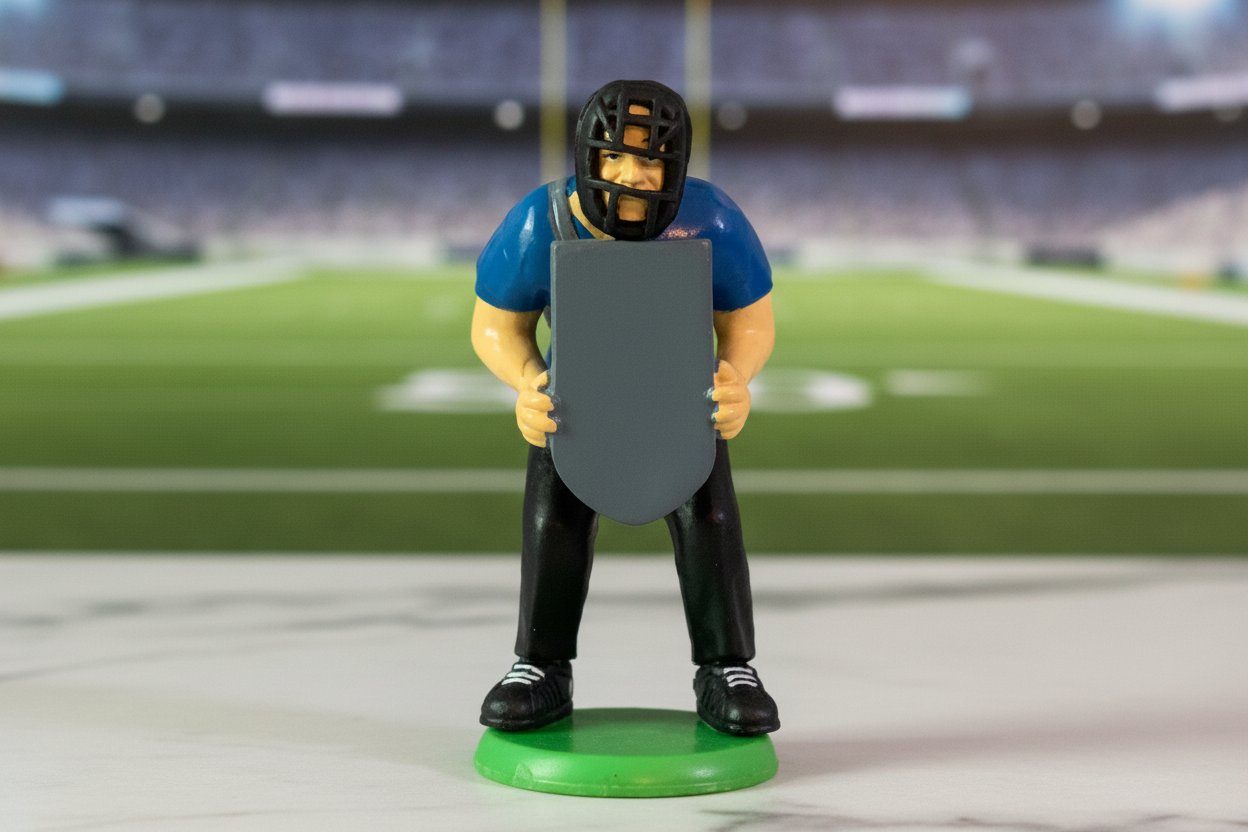 Vintage Baseball Umpire Mini Toy Figure.