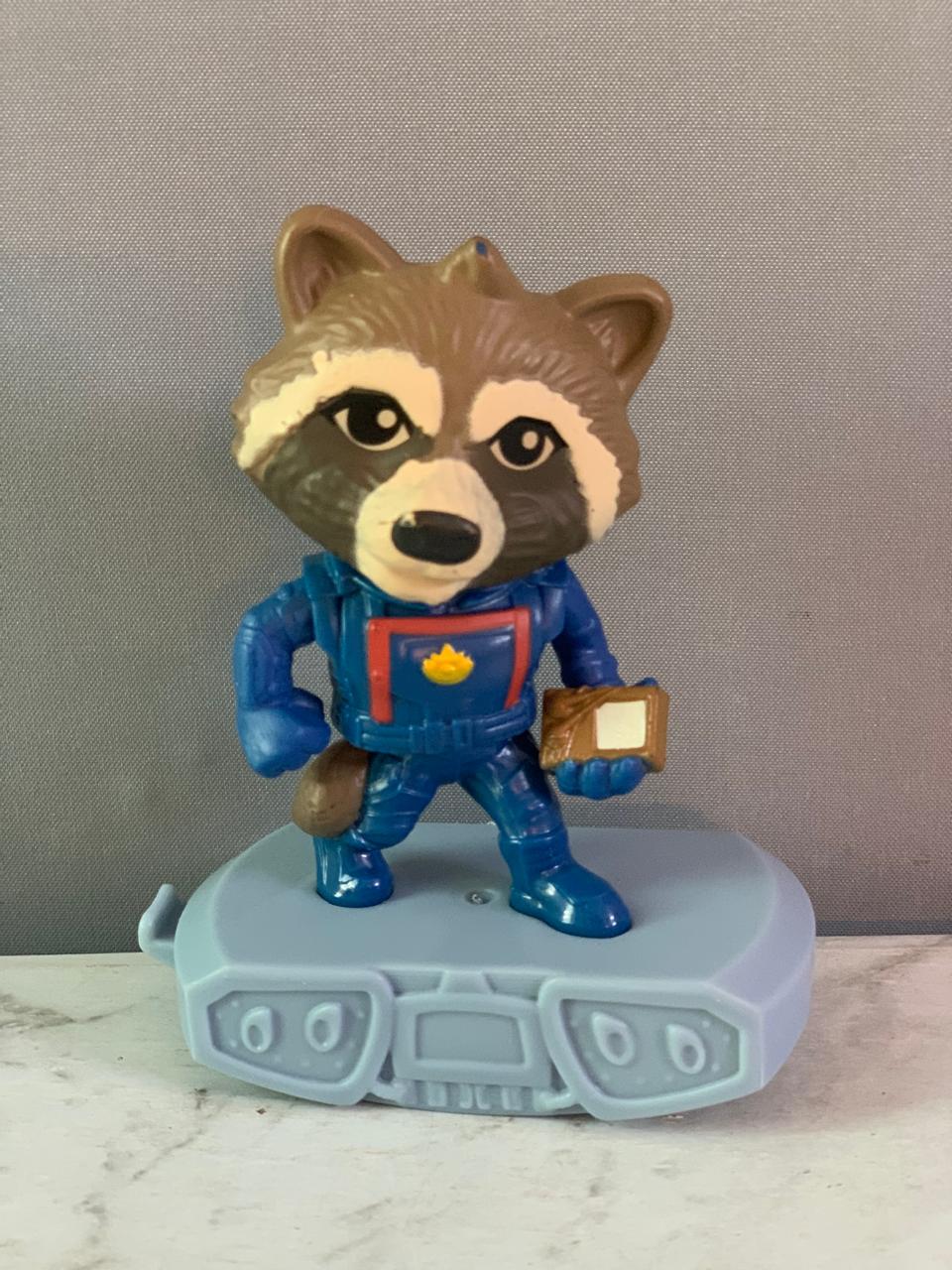 Rocket Raccoon from Guardians of the Galaxy Vol. 3. (Rs 100 advance)