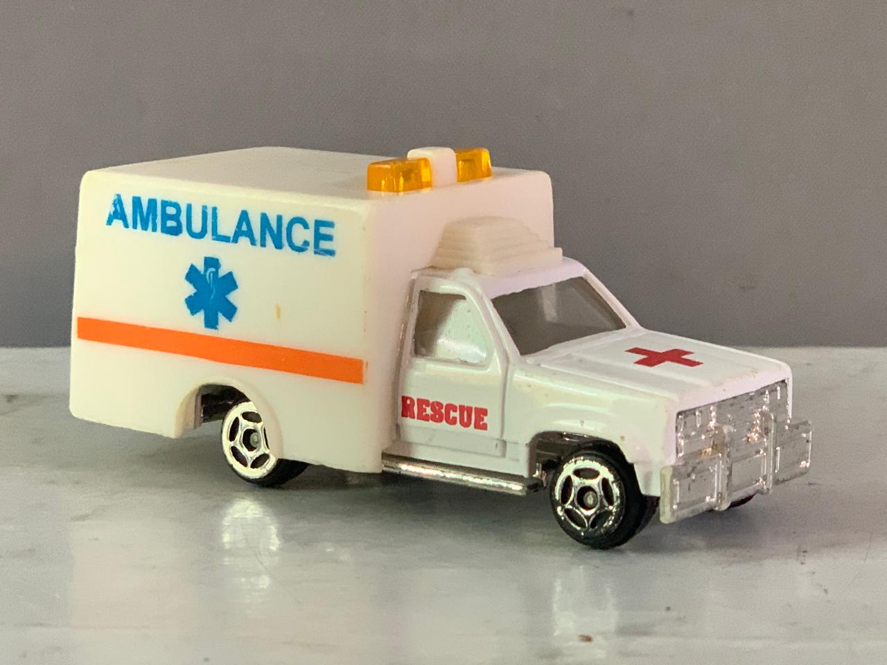 Majorette Ford Ranger NYC EMS Ambulance Toy.