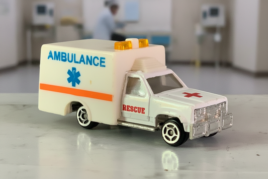 Majorette Ford Ranger NYC EMS Ambulance Toy.