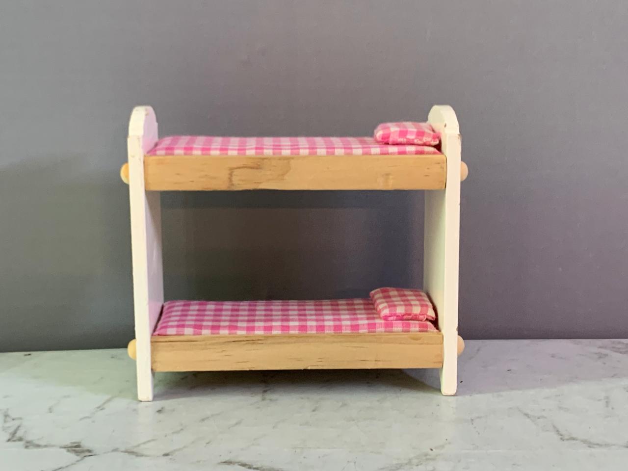 Miniature Wooden Doll House Bunk Bed(Rs 200 advance)