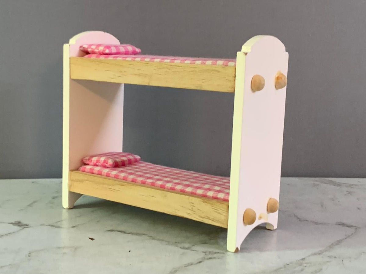Miniature Wooden Doll House Bunk Bed(Rs 200 advance)