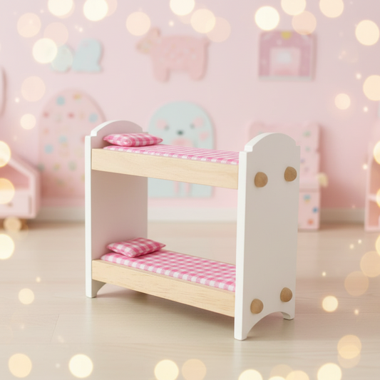 Miniature Wooden Doll House Bunk Bed(Rs 200 advance)