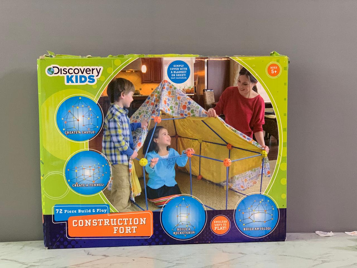 Discovery Kids Building Kit & Play Construction Fort Toy. (62 pieces) (Rs 400 advance)