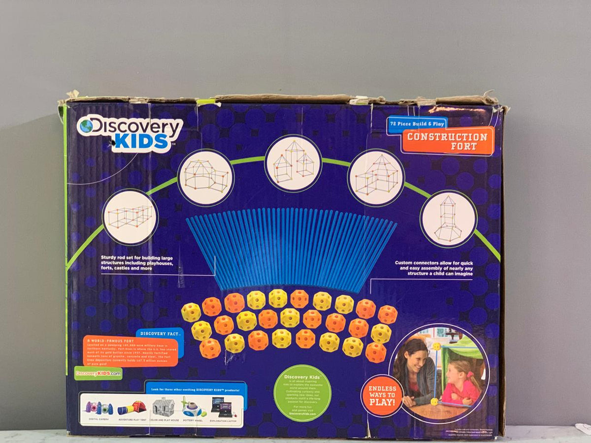 Discovery Kids Building Kit & Play Construction Fort Toy. (62 pieces) (Rs 400 advance)